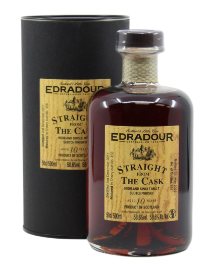 Edradour Straight From the Cask 2012 Aged 10 Years Old Limited Edition (50cl)