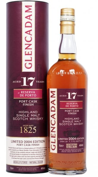 Glencadam Highland Single Malt Port Cask Finish 2004 17 Years Old 70cl