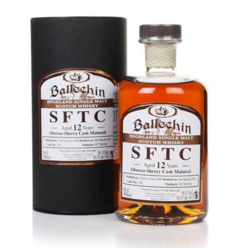 Ballechin SFTC 2009 Aged 12 years old Oloroso Sherry Cask Matured (50cl)