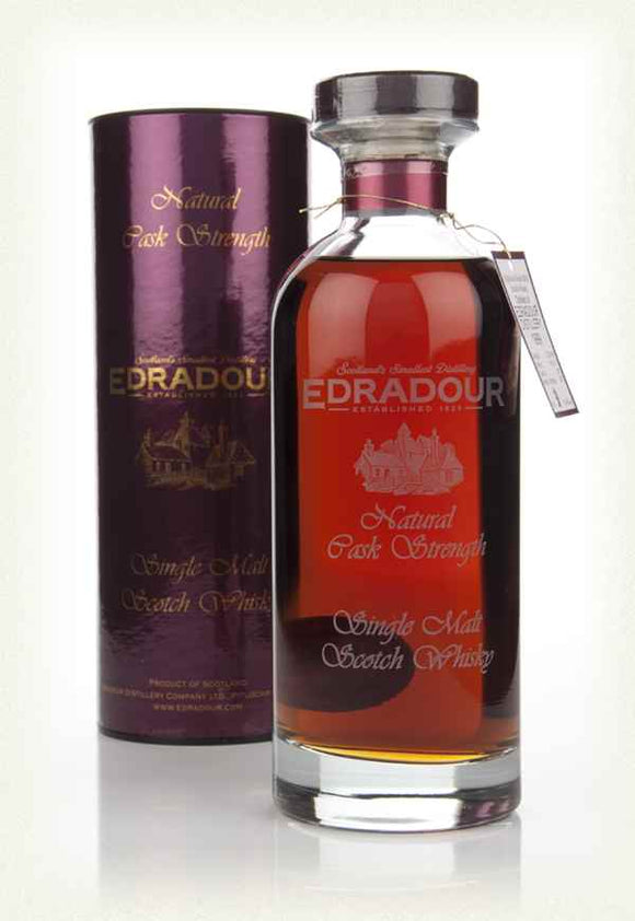 EDRADOUR 12 years old 2008 Cask Strength - Ibisco Decanter (70cl, 57.3%)