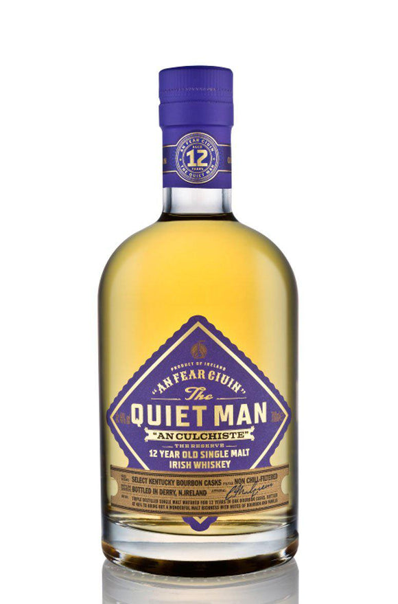 The Quiet Man 12 Year Old Single Malt Irish Whiskey (70cl, 46%) - HK Whisky Safe