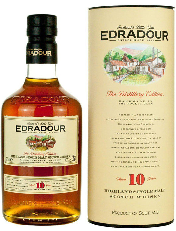 Edradour 10 years old (70cl, 40%) - HK Whisky Safe