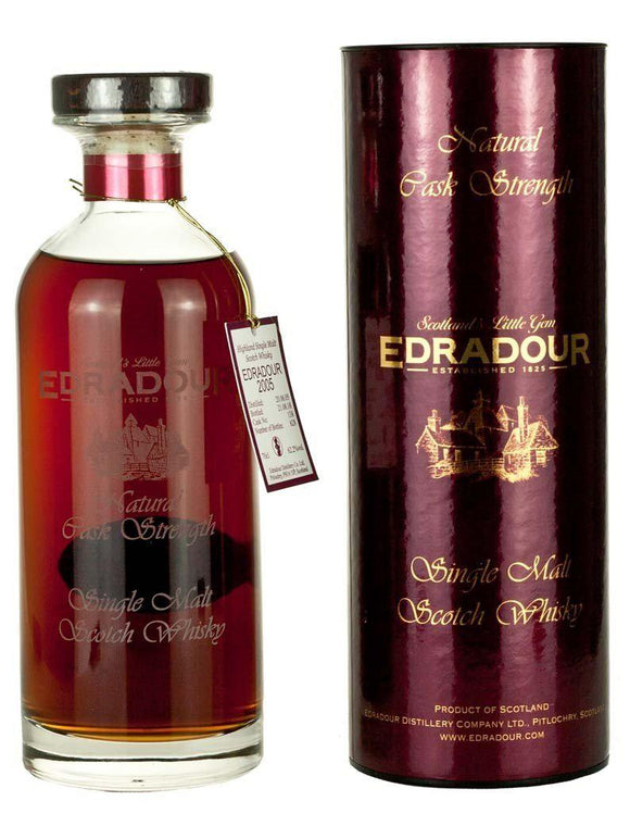 EDRADOUR 13 years old 2005 Cask Strength - Ibisco Decanter (70cl, 62.2%) - HK Whisky Safe
