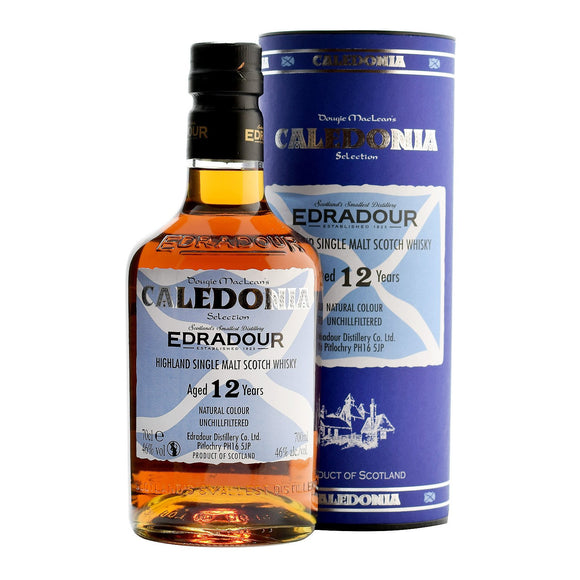 Edradour CALEDONIA Highland Single Malt Scotch Whisky Aged 12 years Old (70cl, 46%)