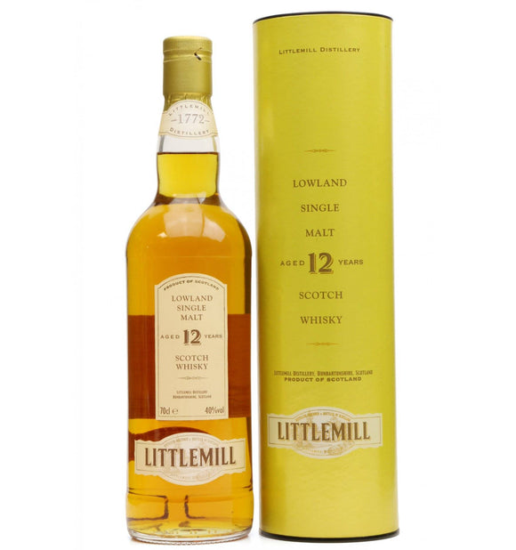 Littlemill 12 years old (70cl, 40%) - HK Whisky Safe